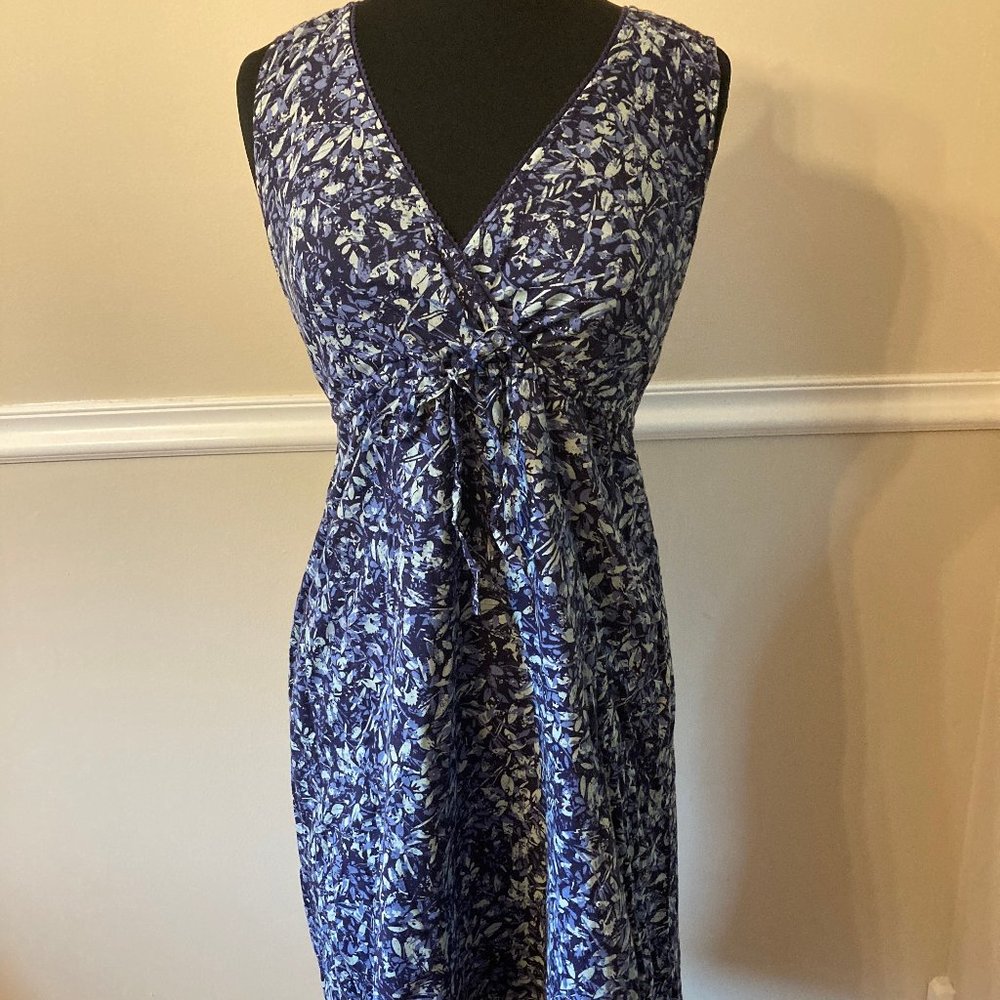 Eddie Bauer Blue Floral Sundress